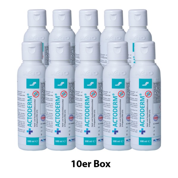 Actoderm® 10x100ml Haut- und Handantiseptikum mit 2-Propanol 70% v/v