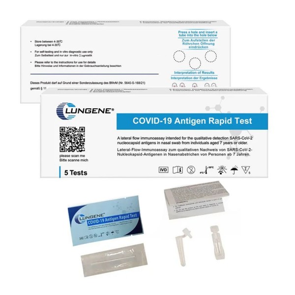 Clungene Covid-19 Antigen Rapid 5 Tests (5er Pack)